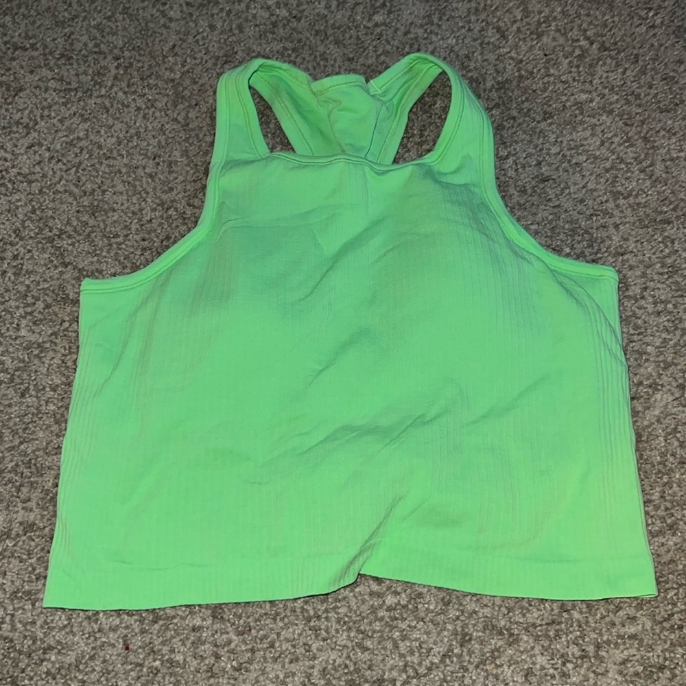 Lululemon Athletica Neon Green Tank Top